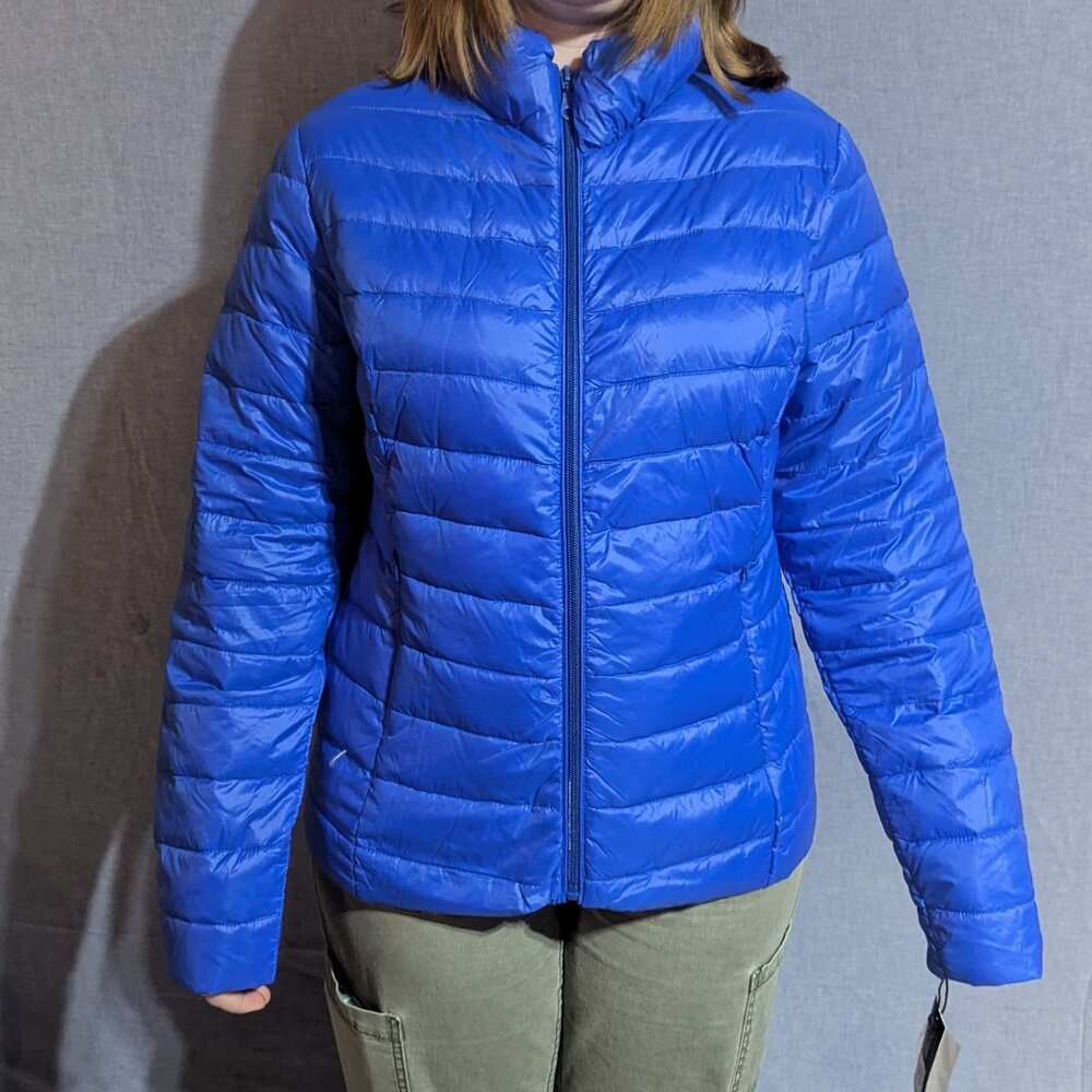Nuage Sport Lightweight Packable Puffer Jacket – Blue – Women’s M – NWT